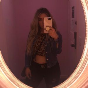 Leopard print crop top